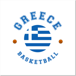 Greece Basketball Posters and Art